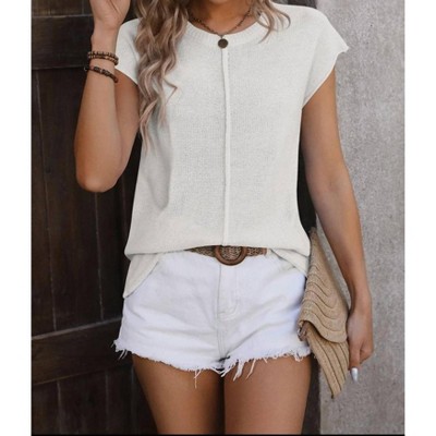 Women's Sleeveless Knit Sweater - Miss Sparkling
