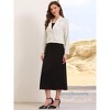 Allegra K Women Lapel Collar Cropped Long Sleeve Business Office Jacket Blazer - 4 of 4