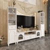 Famapy Large TV Stand Classic Design Multi Combination Storage Space White - 2 of 4