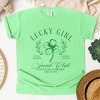 Lucky Girl Social Club Clover - Women's Garment Dyed Graphic T-Shirt - 2 of 4