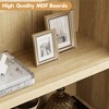 71.65" Farmhouse Arched Bookcase, 5-Tier Wooden Storage Shelf, Decorative Bookshelf for Living Room and Home Office - 3 of 4