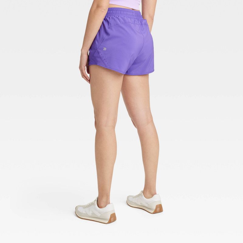 Women's Woven Mid-Rise Run Shorts 3" - All In Motion™, 2 of 8