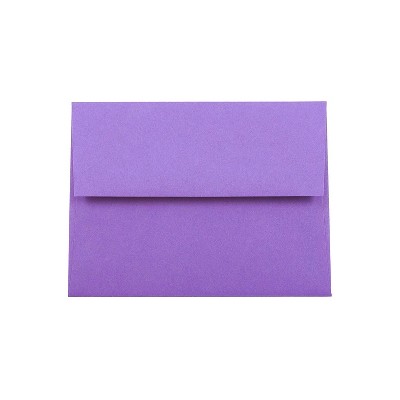 JAM Paper A2 Colored Invitation Envelopes 4.375 x 5.75 Violet Purple Recycled Bulk 250/Box (80252H)