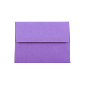 JAM Paper A2 Colored Invitation Envelopes 4.375 x 5.75 Violet Purple Recycled Bulk 250/Box (80252H) - 1 of 4