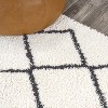 Cami Moroccan Style Diamond Shag Area Rug  - JONATHAN Y - image 4 of 4