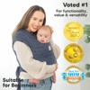 KeaBabies Original Baby Wraps Carrier, Baby Sling Carrier, Stretchy Infant Carrier for Newborn, Toddler - 3 of 4