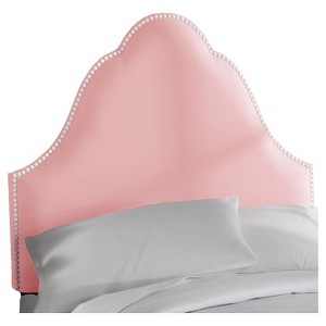 Skyline Kids Arch Queen Headboard with Nailheads - Skyline Furniture , Light Pink