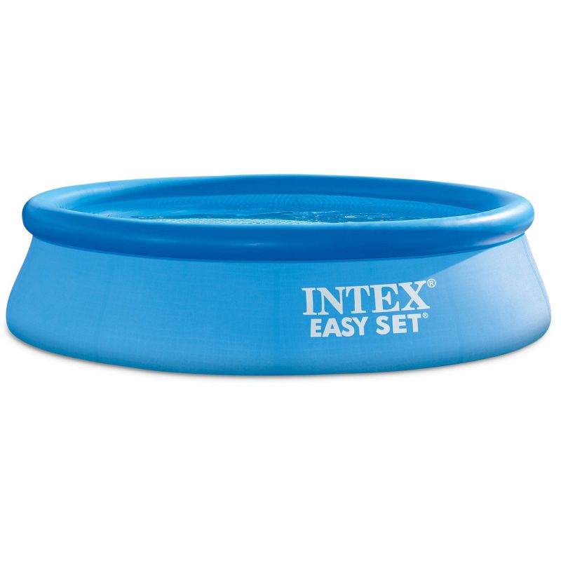 Intex 10&#39; x 30&#34; Easy Set Round Inflatable Above Ground Pool with Filter Pump, 1 of 5