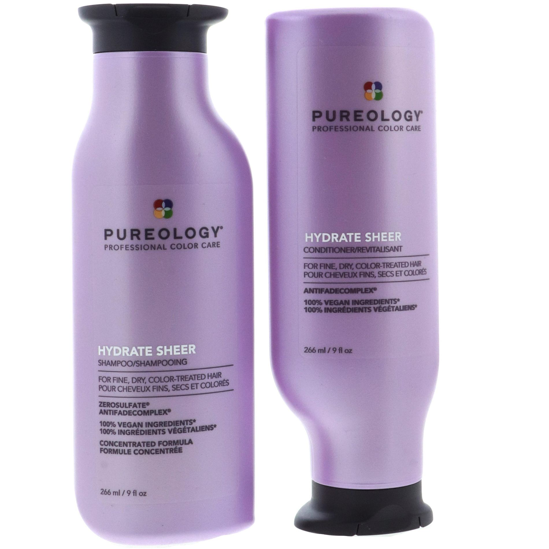 Pureology Hydrate Sheer Shampoo, 9 oz & Pureology Hydrate Sheer Conditioner, 9 oz DUO