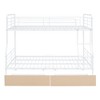 Kumasinova Bunk Bed Full XL/Queen Size,Sturdy Metal Bunk Bed with Optional Drawers,Ladder&Safety Guardrails,Noise-Reduced Bunkbed,250/350lbs Max - 4 of 4