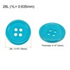 Unique Bargains Sewing Resin Round Flat 4-Hole Replacement Craft Buttons 20 Pcs - 2 of 4