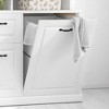 Tall Bathroom Storage Cabinet, 2 Drawers, Adjustable Shelves, and Open Cubbies, MDF Linen Tower for Laundry Room or Closet - 4 of 4