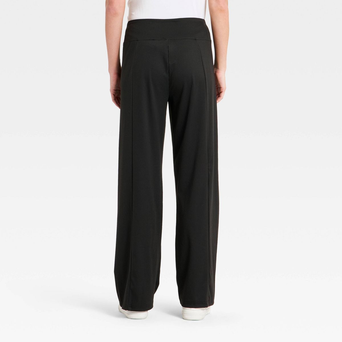 Women's Wide Leg Flat Elastic Lounge Pant with Forward Seams and Side Slit Pockets - A New Day™ - thumbnail 2