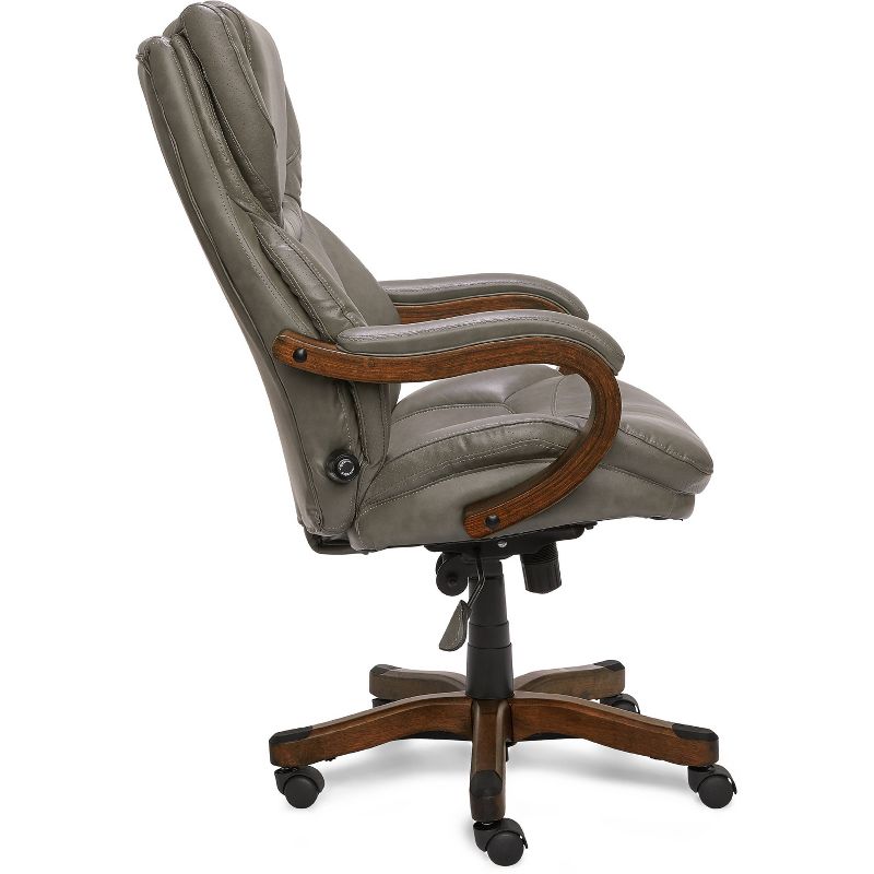 Big and Tall Executive Office Chair with Upgraded Wood Accents - Serta, 5 of 23