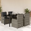 vidaXL Garden Dining Set Grey - 2 of 4