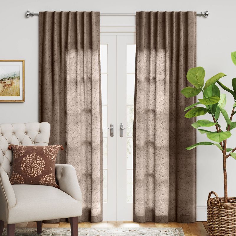 1pc Light Filtering Textural Boucle Window Curtain Panel - Threshold™, 3 of 5
