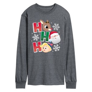 Men's - Rudolph - Rudolph Ho Ho Ho Long Sleeve Graphic T-Shirt - 1 of 3