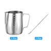 Unique Bargains Coffee Machine Accessories Stainless Steel Milk Frothing Pitcher with Latte Art Pen - 3 of 3
