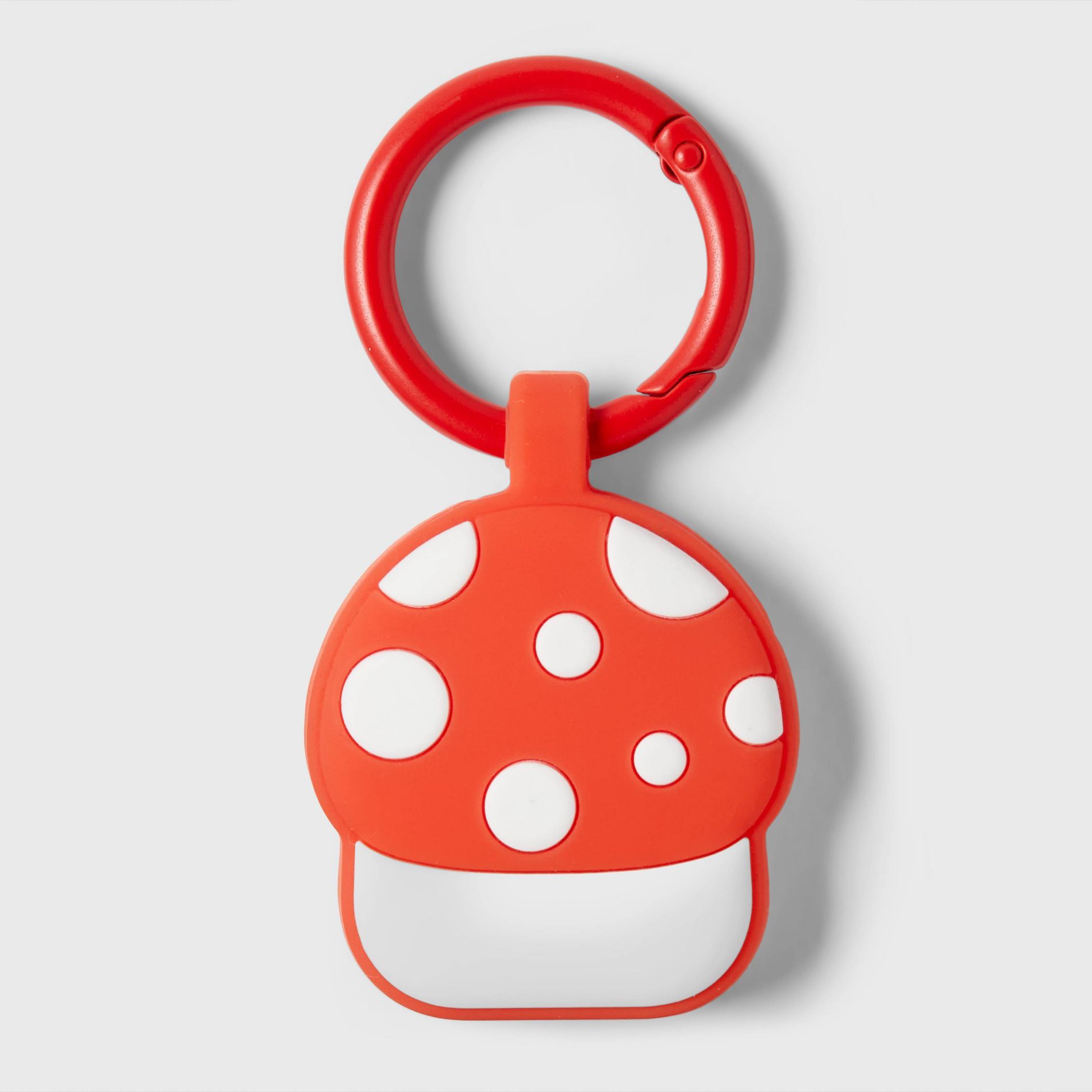 Apple AirTag Keychain - heyday™ Mushroom: Silicone Carabiner Accessory Holder
