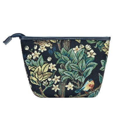 Signare USA William Morris Tree Of Life Blue Art Make Up Cosmetic Bag