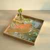 Moda Furnishings Handmade Wooden Square Bird Tray/Décor & Serving Tray - 3 of 4