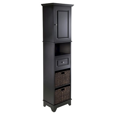 target black cabinet