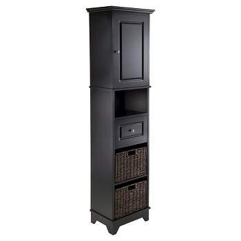 Display Cabinet Winsome Black 70.87" - Winsome