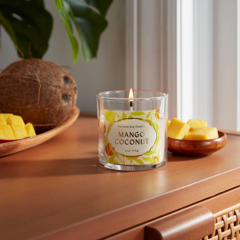 Glass Jar Mango Coconut Candle - Opalhouse™, 2 of 7