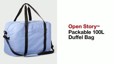 Packable 100L Duffel Bag - Open Story Blue: Softside Travel Carry-On