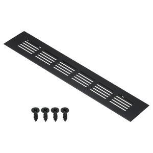 Unique Bargains Aluminum Rectangle Mesh with Mounting Screw Cabinet Air Vent Cover - 1 of 4