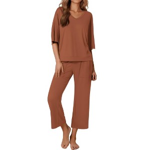 Ekouaer Lounge Sets for Women Comfy Pajamas Set 2 Piece Outfits
