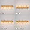 LLHZSY Modern Dimmable Crystal Bathroom Light Fixtures Over Mirror Glam Vanity Lights - 3/4/5 Light - Black+Gold/Chrome/Black/Gold - 4 of 4