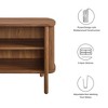 Modway Cadence Open Nightstand – Modern Wood Side Table with Shelf, Clean Lines and Tapered Legs in Walnut Finish - 2 of 4