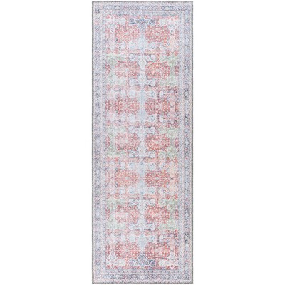 Alanya Traditional Machine Washable Rug Red - Artistic Weavers