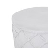 Maggift Patio End Tables, Stylish End Tables for Indoor and Outdoor Use, Ideal for Gardens, Backyard, Special Design, Off White, 15.25"*15.25"*18.25" - 4 of 4