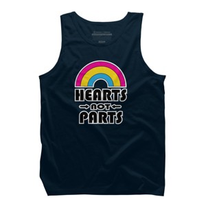 Adult Design By Humans Hearts Not Parts Pride By TheRandom Tank Top - 1 of 2