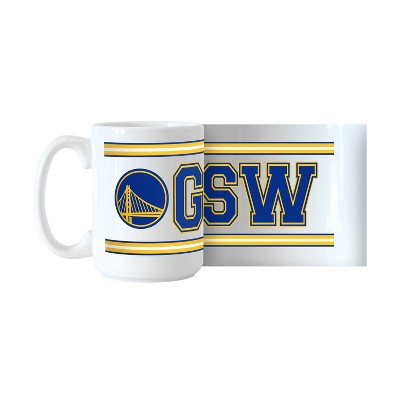 NBA Golden State Warriors Stripe Sublimated Mug - 15oz