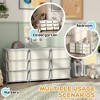 Whisen 3 Tier Kids Storage Unit, 9 Drawer Chest Toy Organizer Plastic Bins, Perfect Gift for Boys Girls Toddlers - 4 of 4