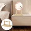 Unique Bargains Detachable Round Fan Style Fan Display Stand Bamboo - 4 of 4