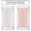 Sweet Jojo Designs Girl Fitted Crib Sheets Set Ballerina and Ballet Bows Pink and White 2pc - 2 of 4