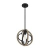 Hunter Fans 12" Gablecrest Pendant Light French Oak Finish - Victorian Style Ceiling Fixture for Farmhouse Decor - 2 of 4