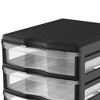 Life Story 3 Drawer Stackable Shelf Organizer Plastic Storage Drawers For  Bathroom Storage, Make Up, Or Pantry Organization, Black : Target