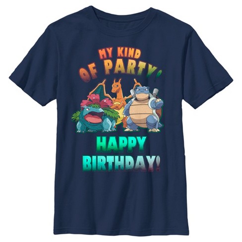 plastic Eerlijk Intentie Boy's Pokemon My Kind Of Party Happy Birthday T-shirt : Target