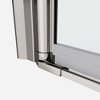 NicBex Shower Door  37.4" Wx72" H Pivot Tub Shower Doors with 1/4" (6mm) Tempered Glass Door and 304 Stainless Steel Open Outside, Chrome - 3 of 4