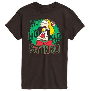 Men's - Hey Arnold! - Ho Ho Ho Stinko Short Sleeve Graphic T-Shirt - 1 of 3