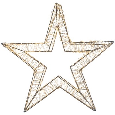 Northlight LED Lighted Wire Star Outdoor Christmas Decoration - 22" - Warm White Lights