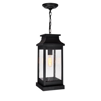 CWI Lighting Milford 1 Light Outdoor Black Pendant
