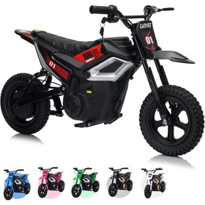 24V Electric Dirt Bike, Up to 13.67Mile/h Long-Range, Ride on Motorcycle with Rear Wheel Suspension, 12 Miles Range, Birthday & Xmas Gifts - 1 of 4