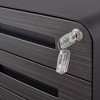 3 Drawer Mobile File Cabinet With Lock, Metal Under Desk Rolling Filing Cabinets, Fully Assembled 5-wheel Office Cabinet For Home Office Letter/A4 - 2 of 4