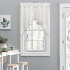 Ellis Curtain Madelyn Ruflled Victorian 1.5" Rod Pocket Swag for Windows Lace Edge 82" x 38" Natural - 2 of 4